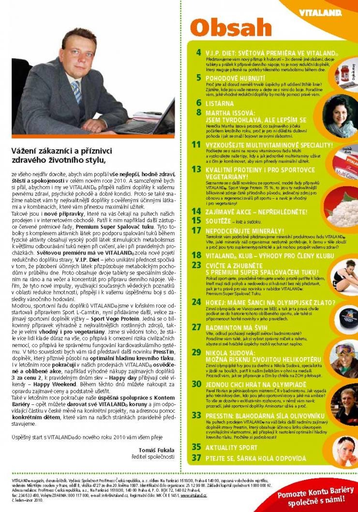 leták Vitaland strana 1 leták Vitaland strana 1