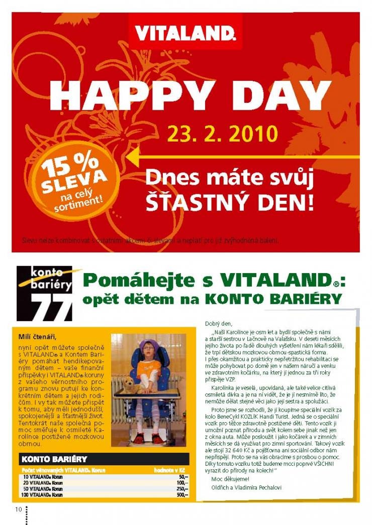 leták Vitaland strana 1 leták Vitaland strana 1