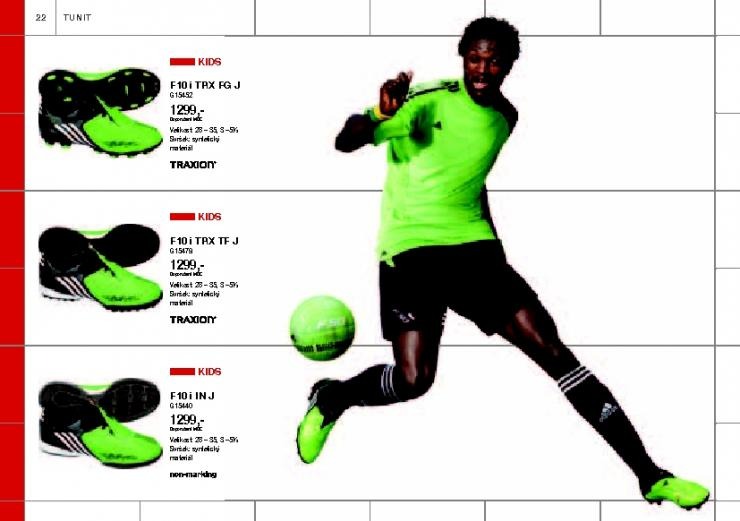 leták Adidas leták fotbal strana 1