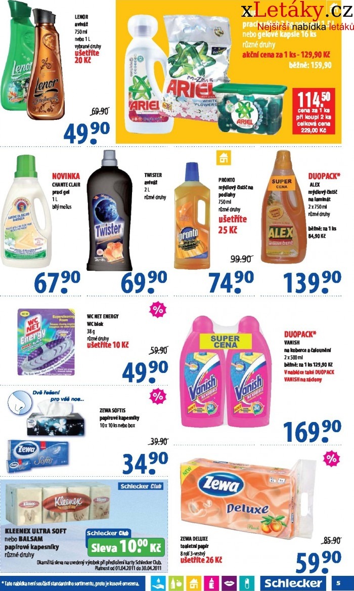 leták Schlecker akční leták strana 1 leták Schlecker akční leták strana 1