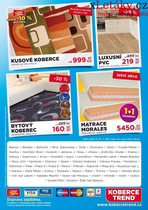 leták Trend koberce leták strana 1 leták Trend koberce leták strana 1