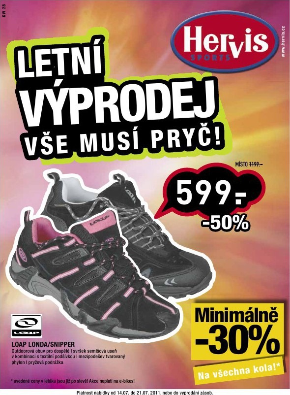 leták Hervis strana 1 leták Hervis strana 1