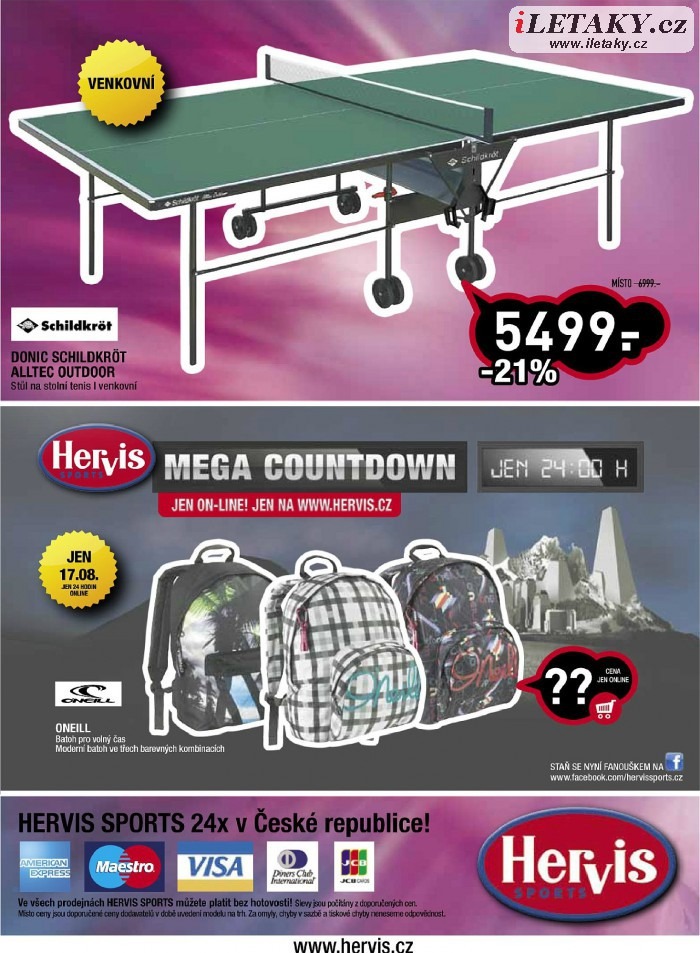 leták Hervis strana 1 leták Hervis strana 1