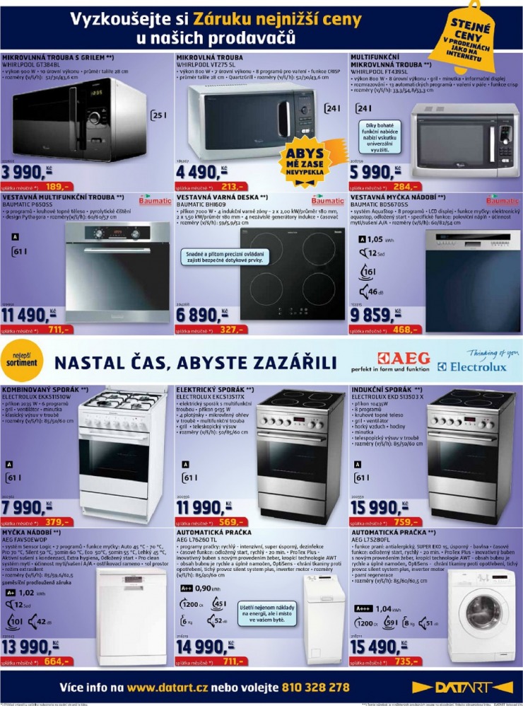 leták Datart strana 1 leták Datart strana 1
