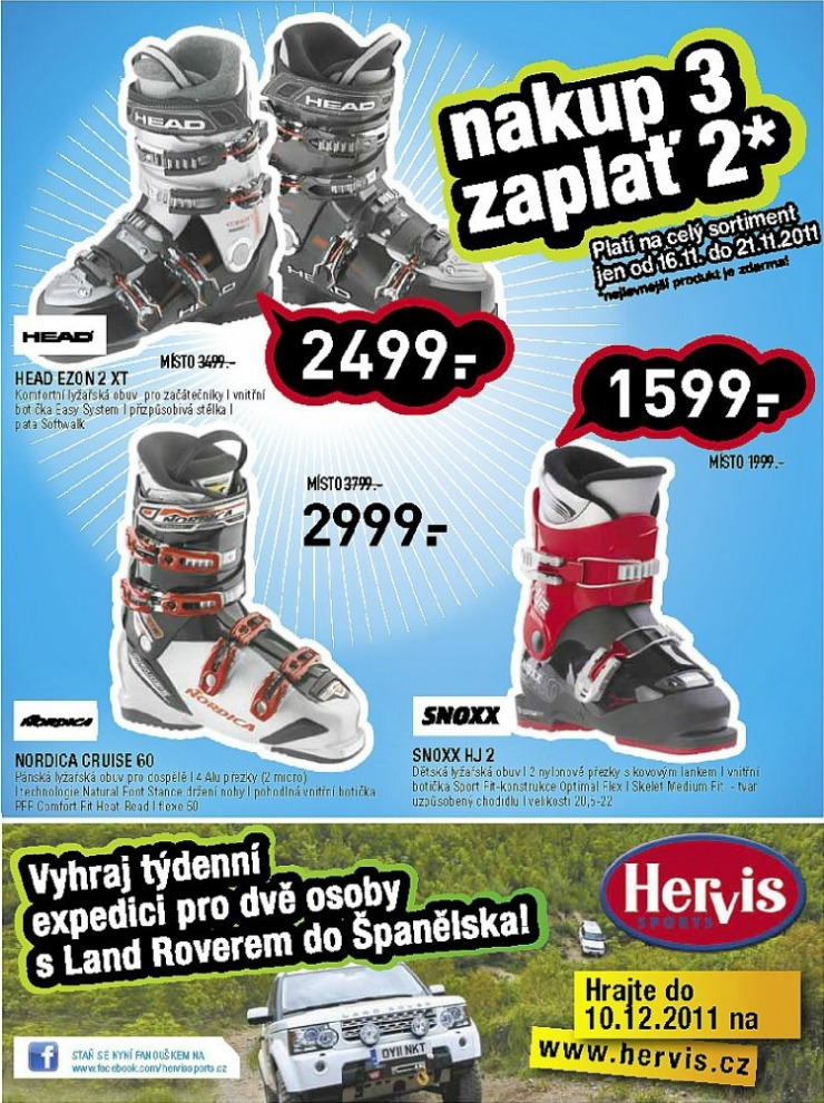 leták Hervis strana 1 leták Hervis strana 1