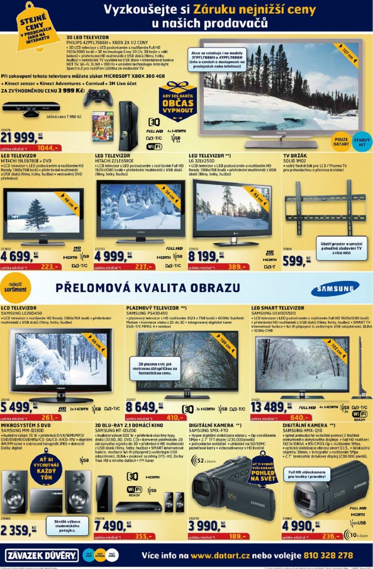 leták Datart strana 1 leták Datart strana 1