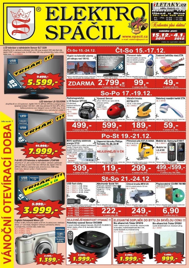 leták Elektro Spáčil strana 1 leták Elektro Spáčil strana 1