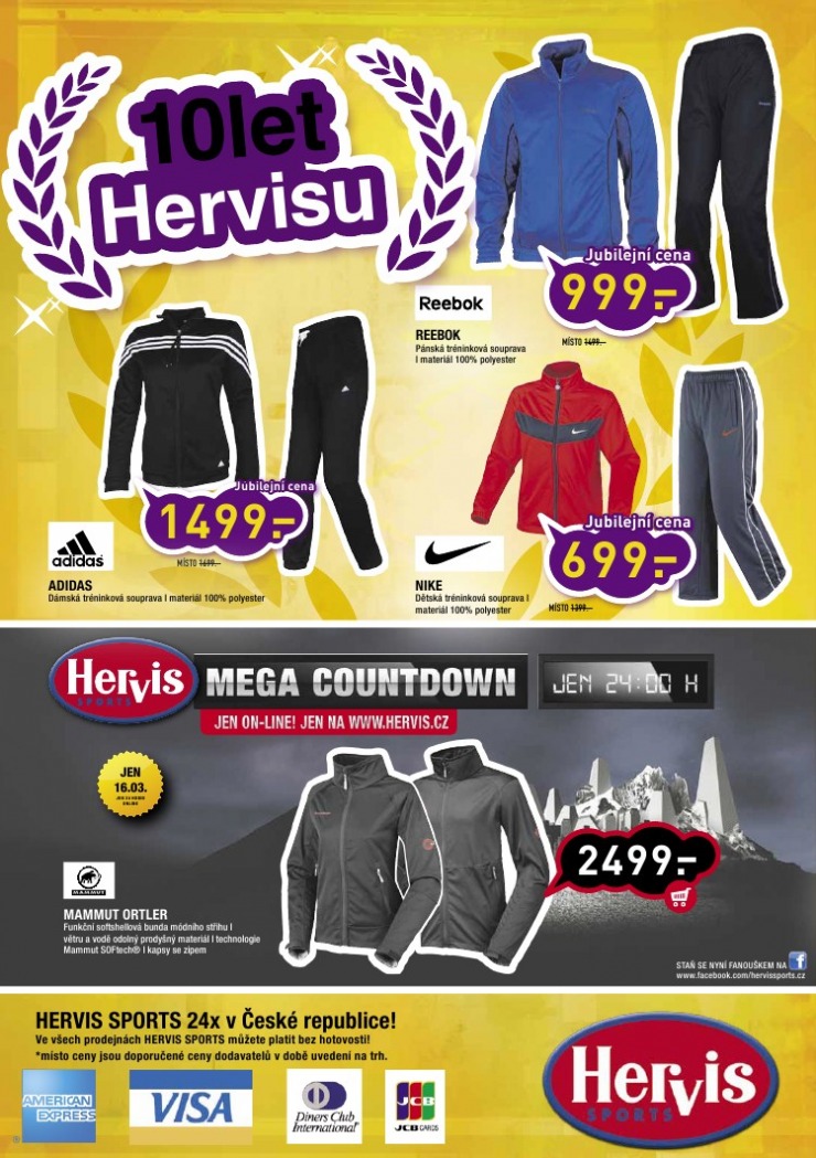 leták Hervis strana 1 leták Hervis strana 1