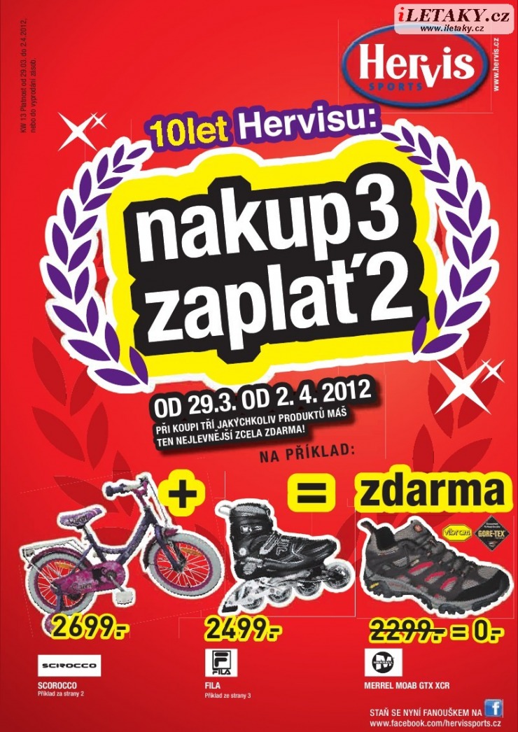 leták Hervis strana 1 leták Hervis strana 1