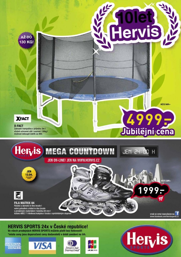 leták Hervis strana 1 leták Hervis strana 1