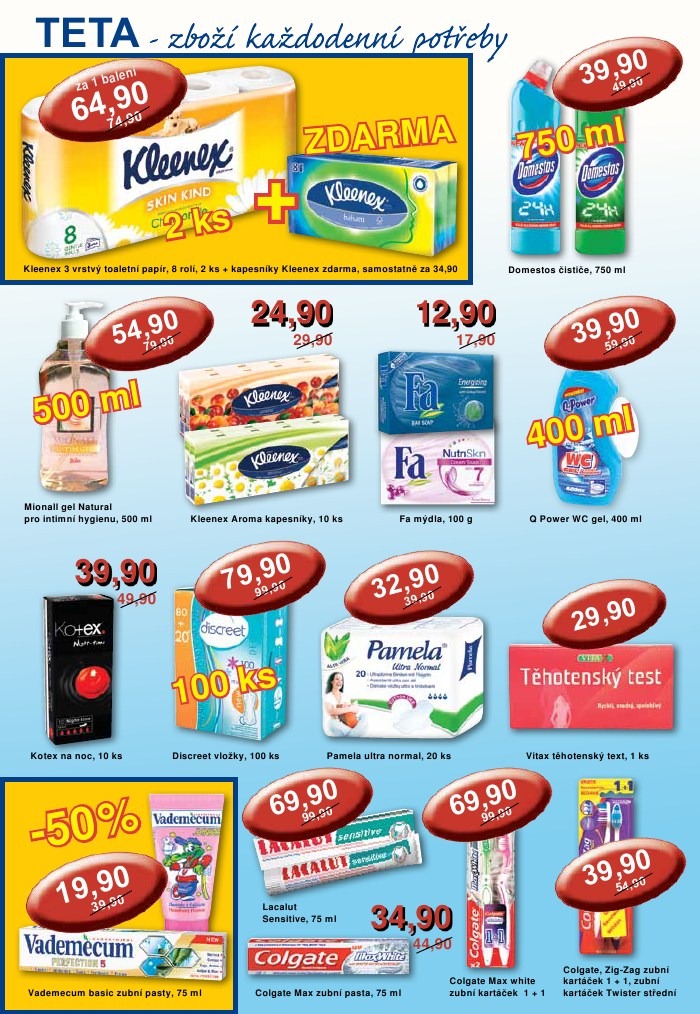 leták TETA drogerie strana 1 leták TETA drogerie strana 1