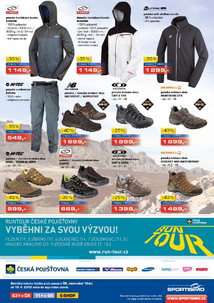 leták Sportisimo strana 1 leták Sportisimo strana 1