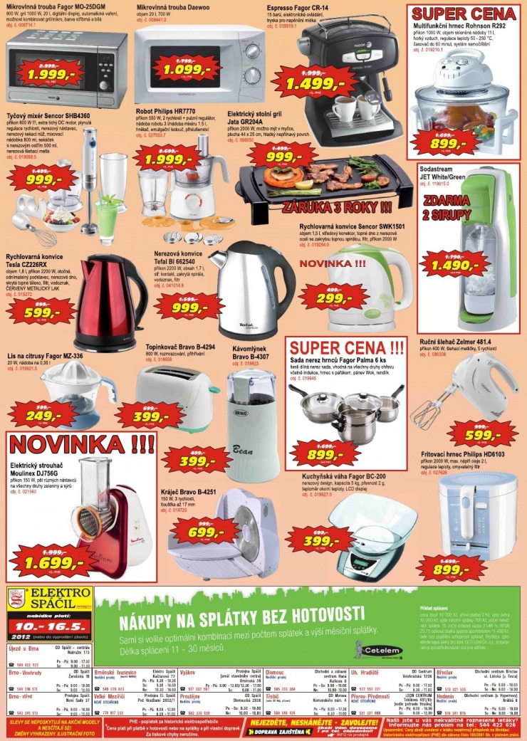 leták Elektro Spáčil strana 1 leták Elektro Spáčil strana 1
