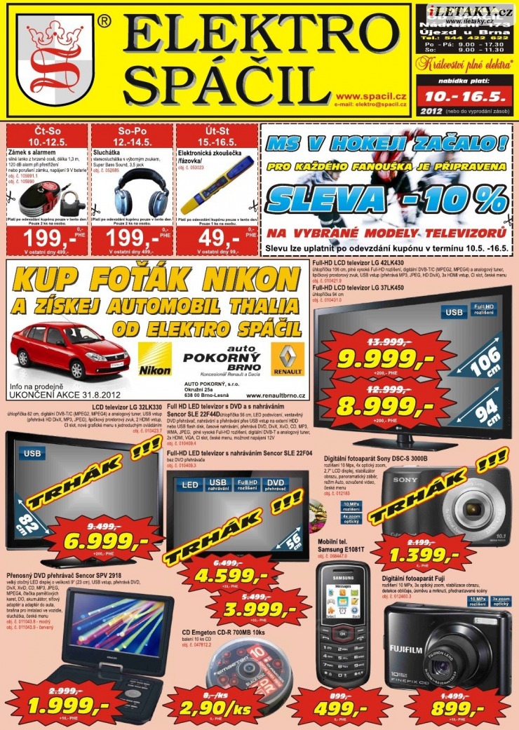 leták Elektro Spáčil strana 1 leták Elektro Spáčil strana 1