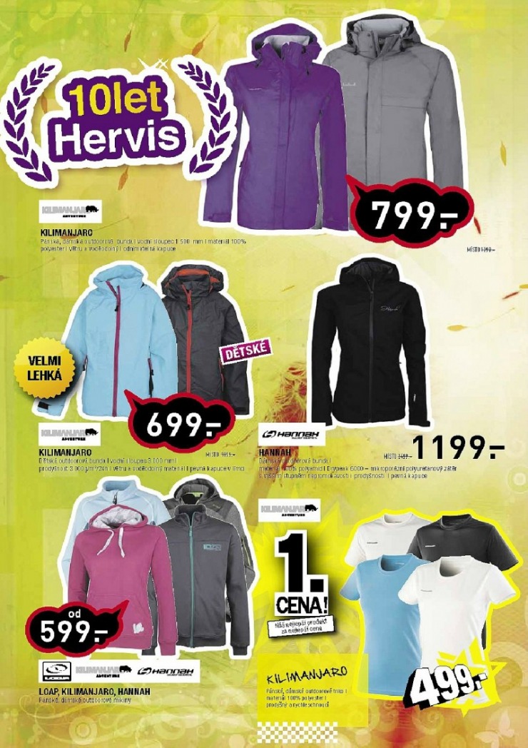 leták Hervis strana 1 leták Hervis strana 1