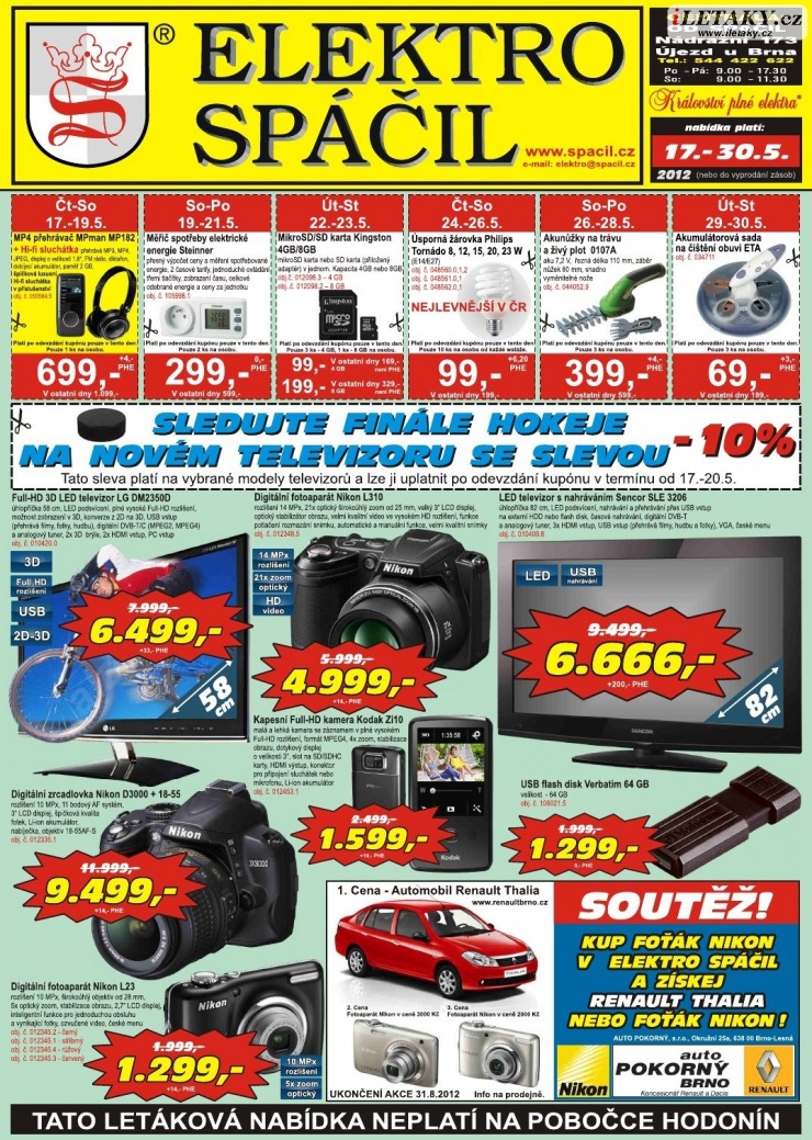 leták Elektro Spáčil strana 1 leták Elektro Spáčil strana 1