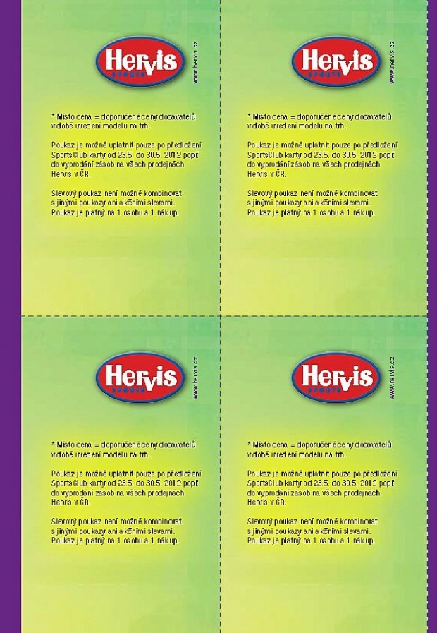 leták Hervis strana 1 leták Hervis strana 1