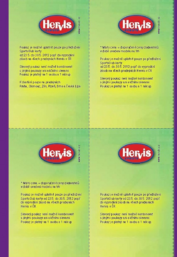 leták Hervis strana 1 leták Hervis strana 1