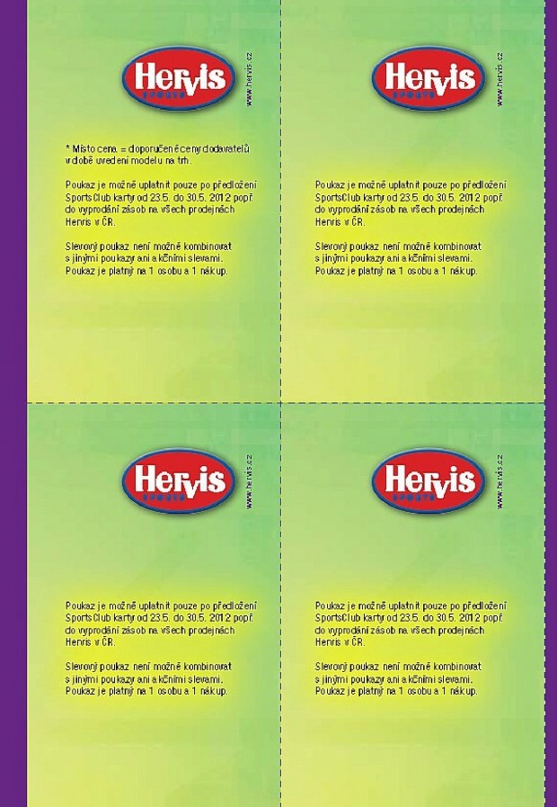 leták Hervis strana 1 leták Hervis strana 1