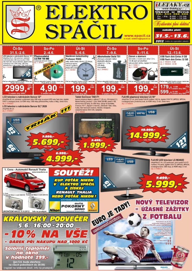 leták Elektro Spáčil strana 1 leták Elektro Spáčil strana 1