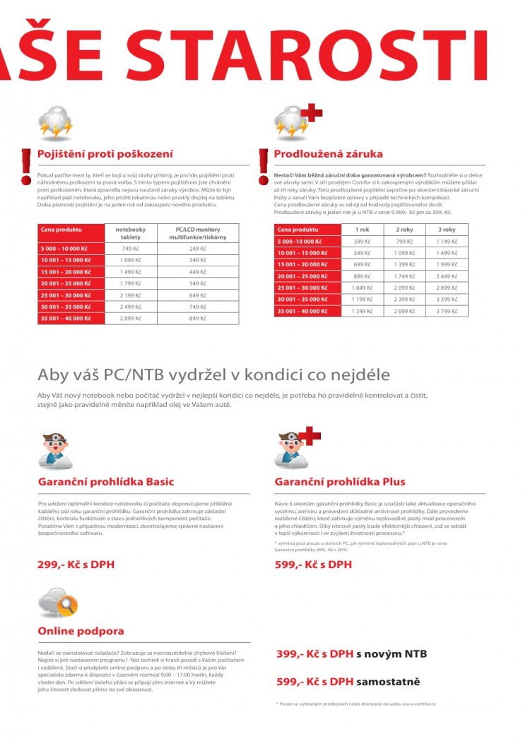 leták Comfor strana 1 leták Comfor strana 1