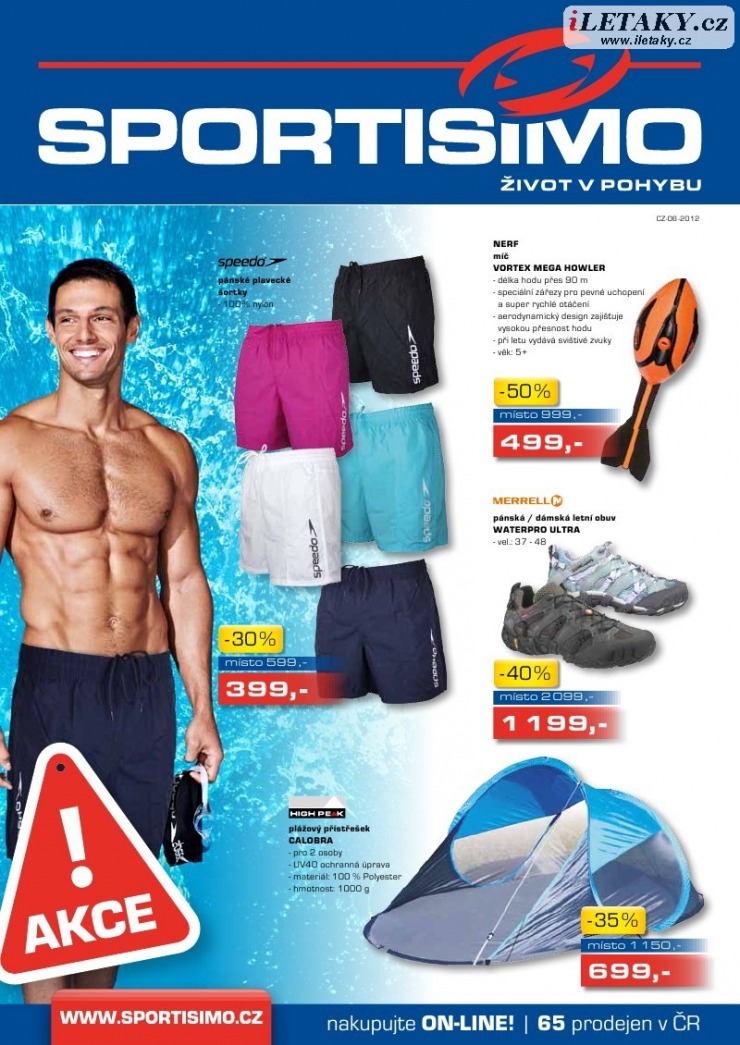 leták Sportisimo strana 1 leták Sportisimo strana 1