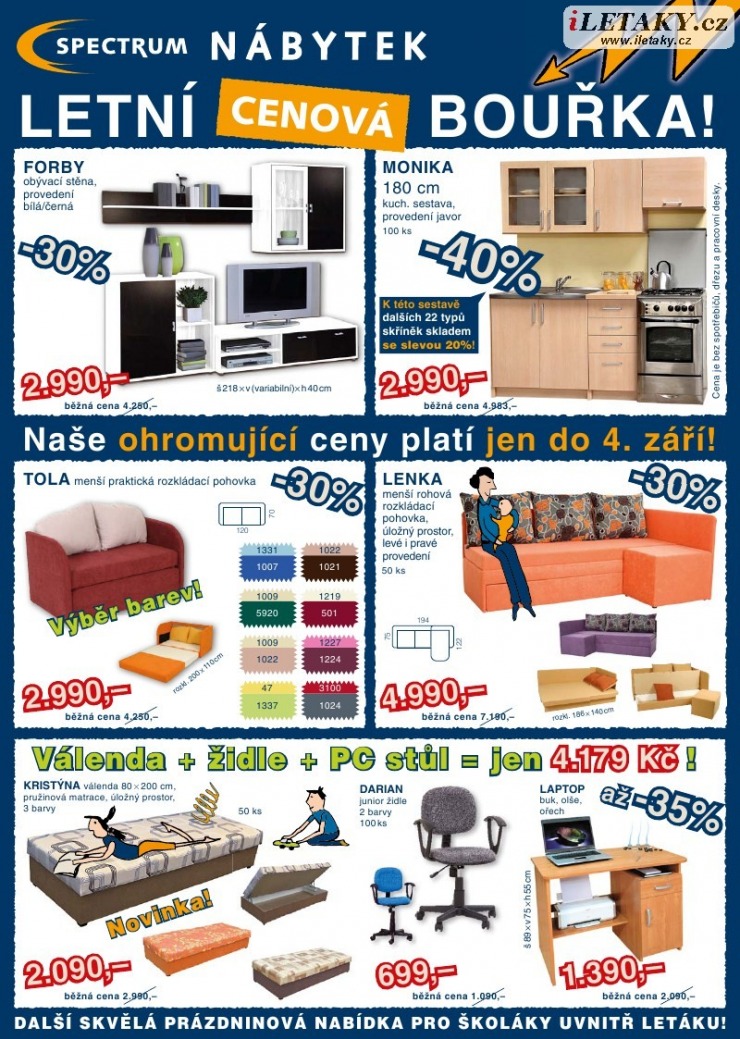 leták Spectrum nábytek strana 1