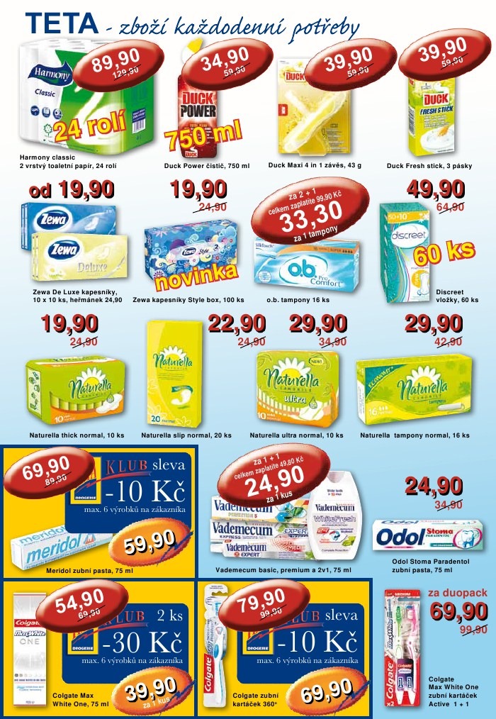 leták TETA drogerie strana 1 leták TETA drogerie strana 1