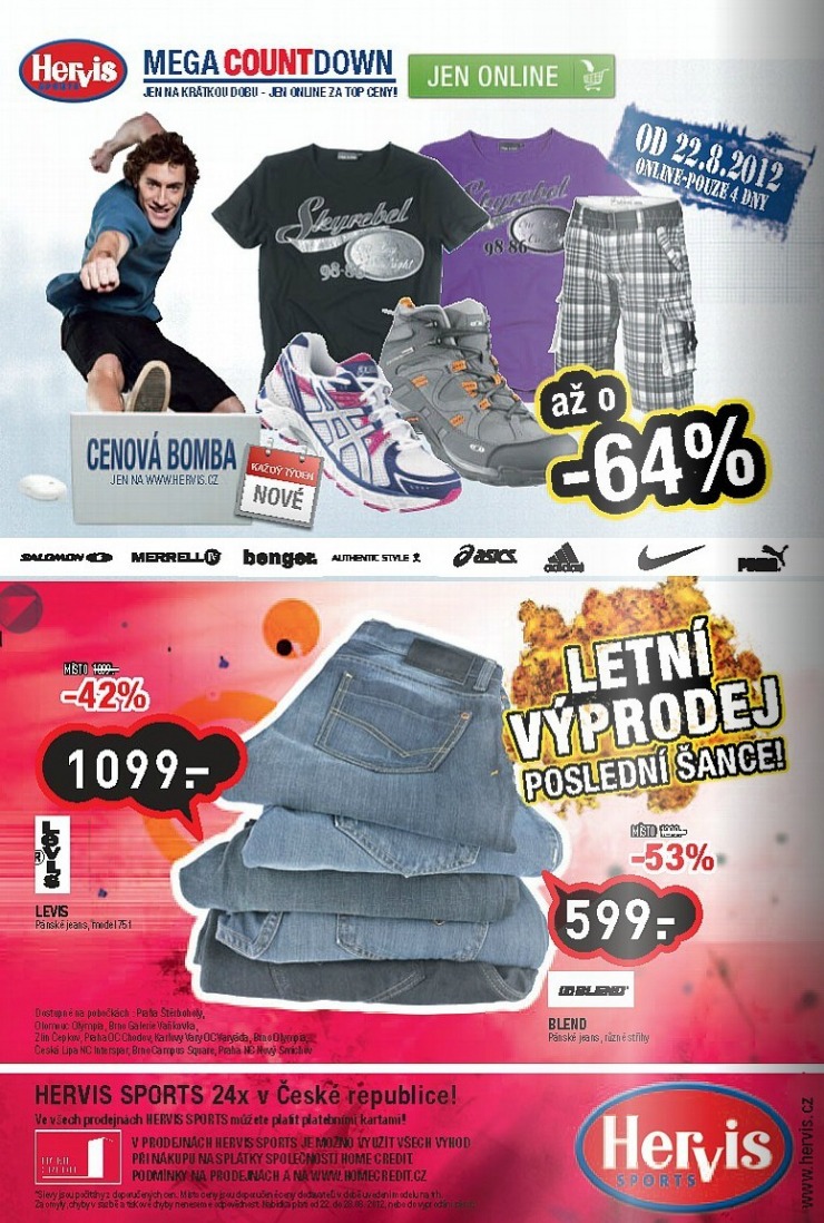leták Hervis strana 1 leták Hervis strana 1