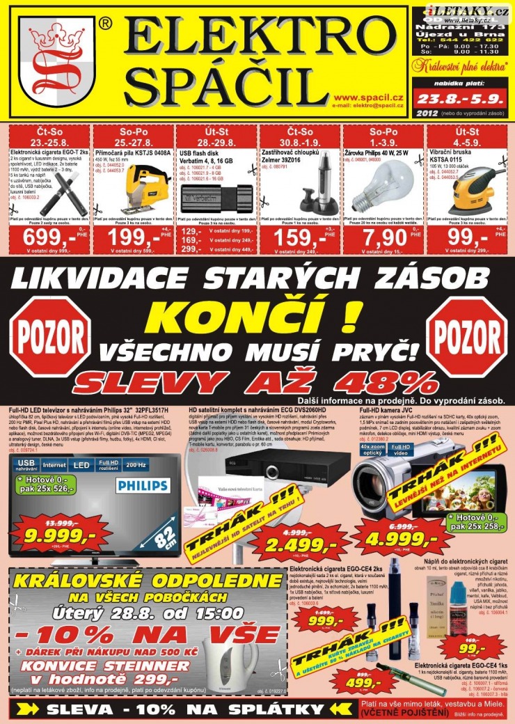 leták Elektro Spáčil strana 1 leták Elektro Spáčil strana 1
