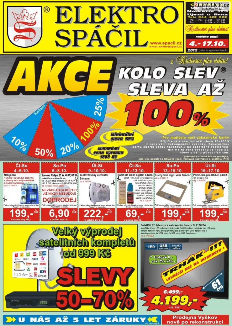 leták Elektro Spáčil strana 1 leták Elektro Spáčil strana 1