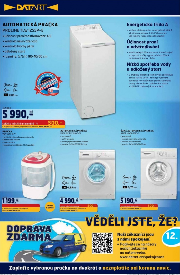 leták Datart strana 1 leták Datart strana 1