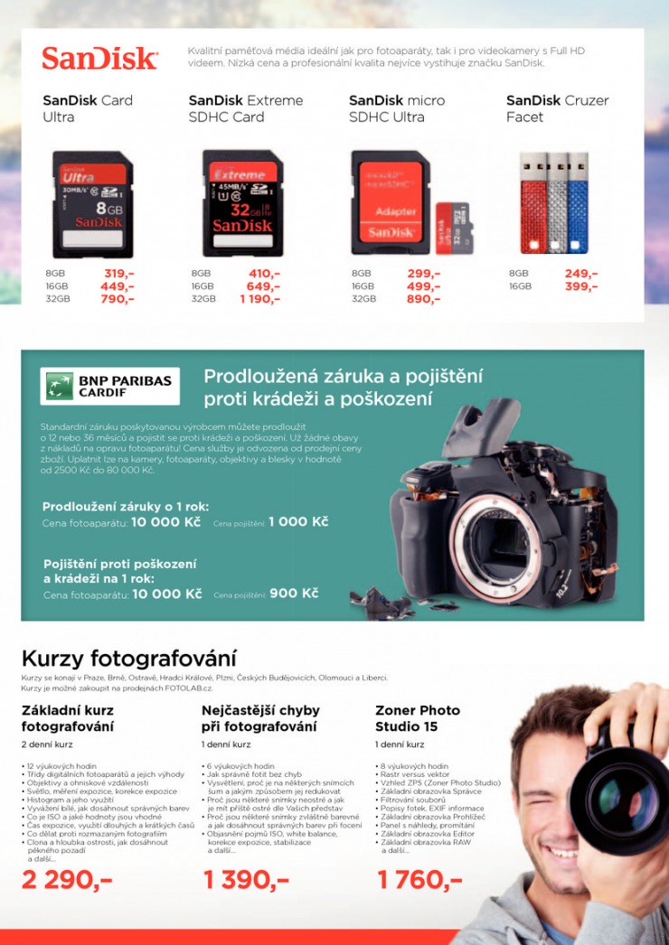 leták Fotolab Akční leták od 1.9.2013 strana 1