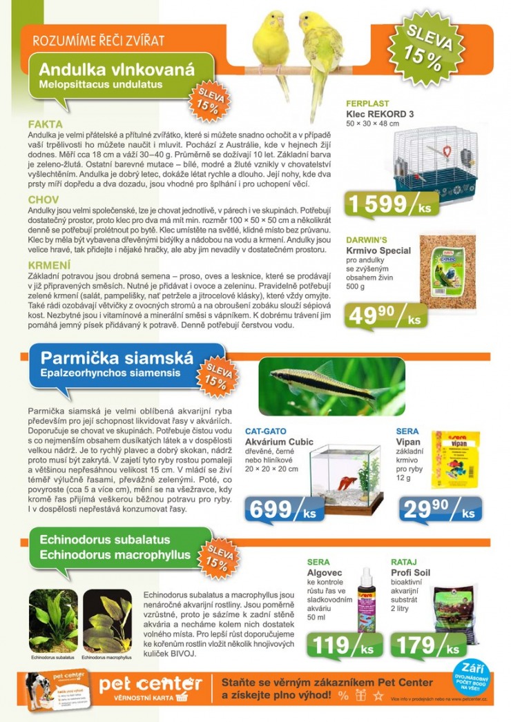 leták Pet Center Akční leták od 1.9.2013 strana 1 leták Pet Center Akční leták od 1.9.2013 strana 1