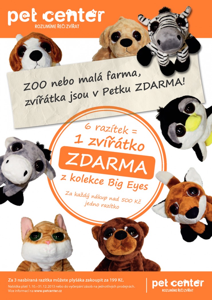 leták Pet Center Akční leták od 1.11.2013 strana 1