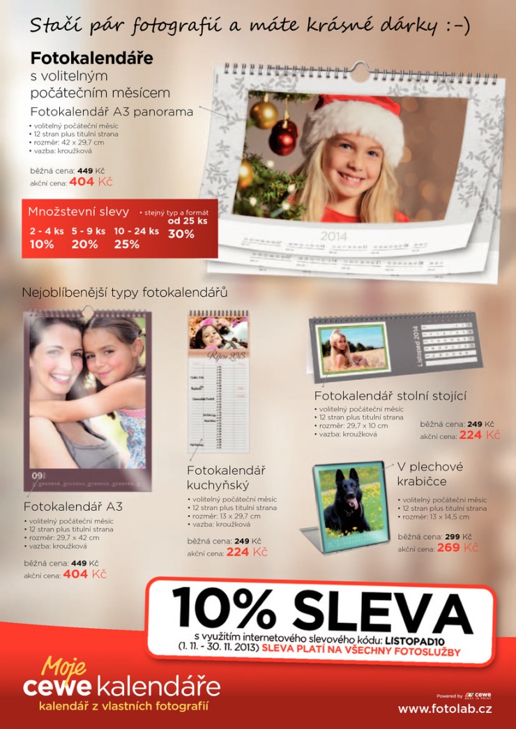 leták Fotolab Akční leták od 1.11.2013 strana 1 leták Fotolab Akční leták od 1.11.2013 strana 1