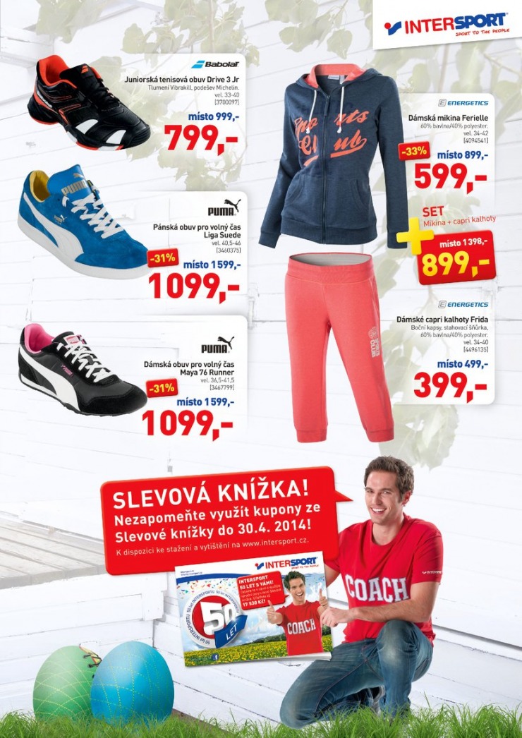 leták Intersport Aktuální leták od 10.4.2014 strana 1 leták Intersport Aktuální leták od 10.4.2014 strana 1