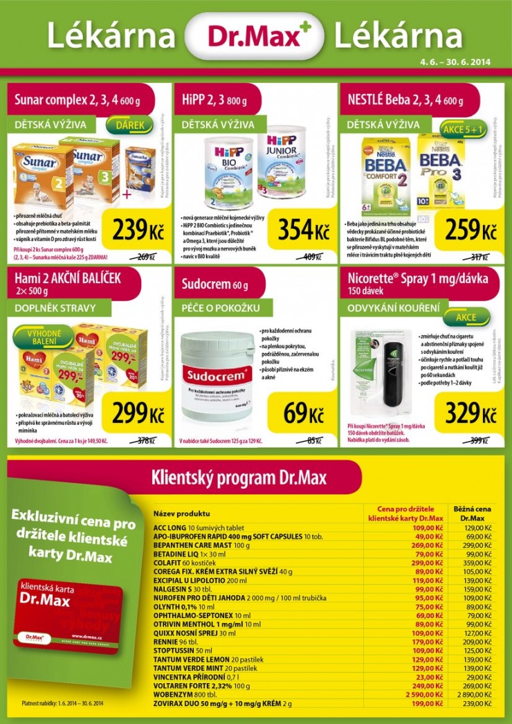 leták Dr. Max lékárna Aktuální leták od 4.6.2014 strana 1 leták Dr. Max lékárna Aktuální leták od 4.6.2014 strana 1
