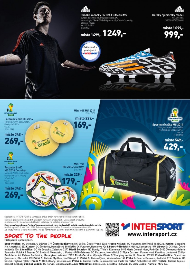 leták Intersport Aktuální leták od 5.6.2014 strana 1 leták Intersport Aktuální leták od 5.6.2014 strana 1
