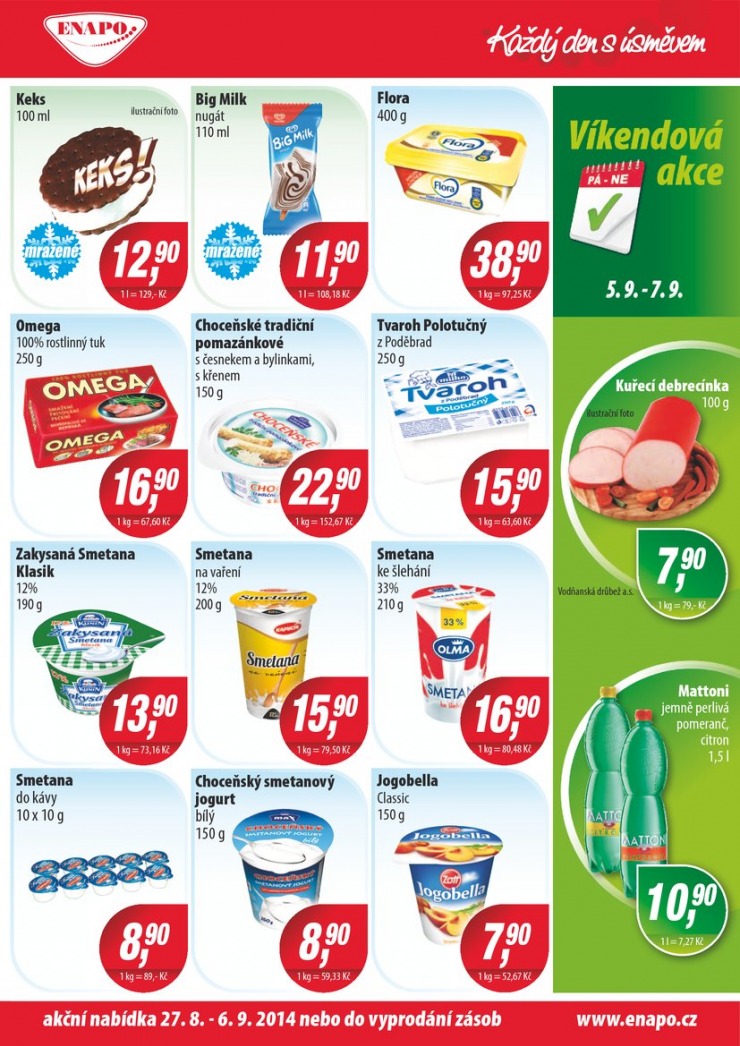 leták Enapo Akční leták od 27.8.2014 strana 1 leták Enapo Akční leták od 27.8.2014 strana 1