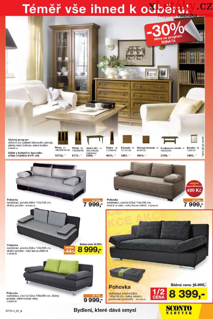 leták Sconto nábytek leták strana 1 leták Sconto nábytek leták strana 1