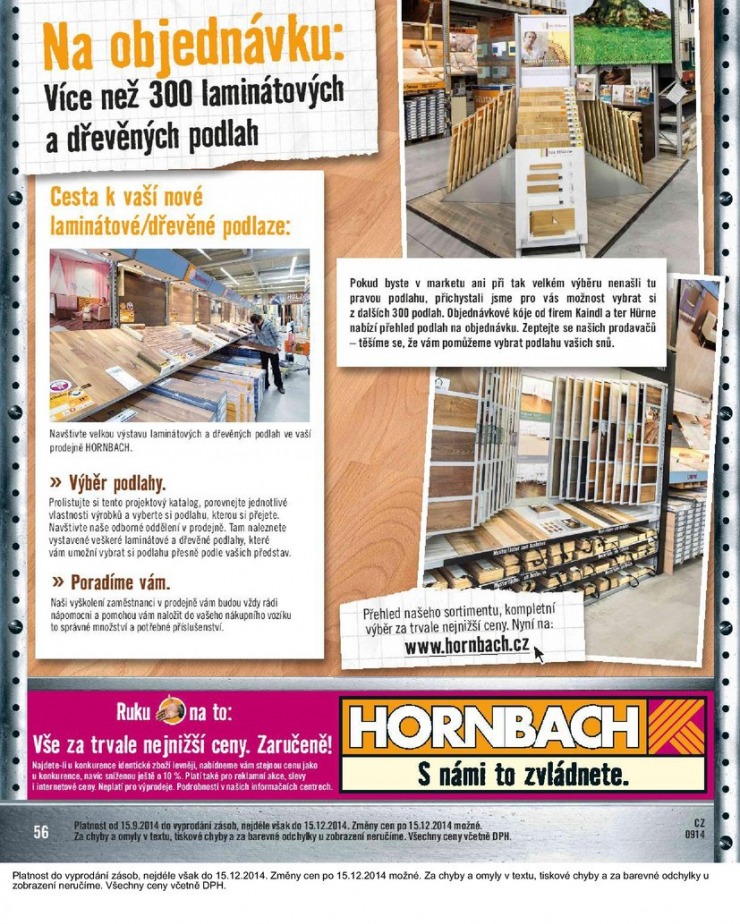 leták Hornbach Podlahy od 15.9.2014 strana 1 leták Hornbach Podlahy od 15.9.2014 strana 1