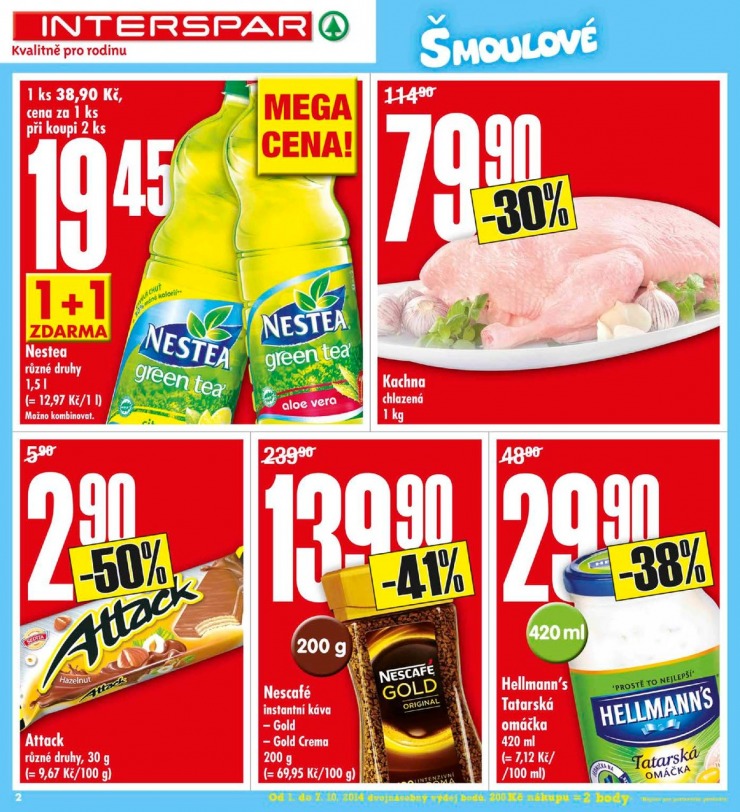 leták Interspar Akční nabídka od 1.10.2014 strana 1 leták Interspar Akční nabídka od 1.10.2014 strana 1