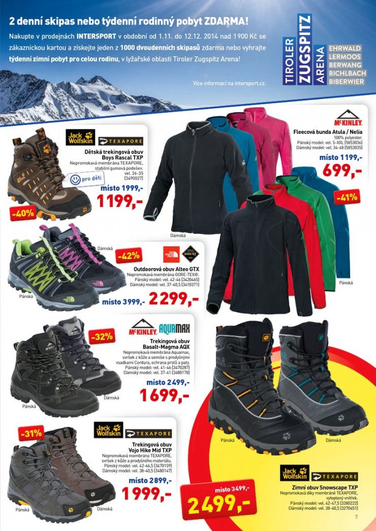 leták Intersport Aktuální leták od 6.11.2014 strana 1