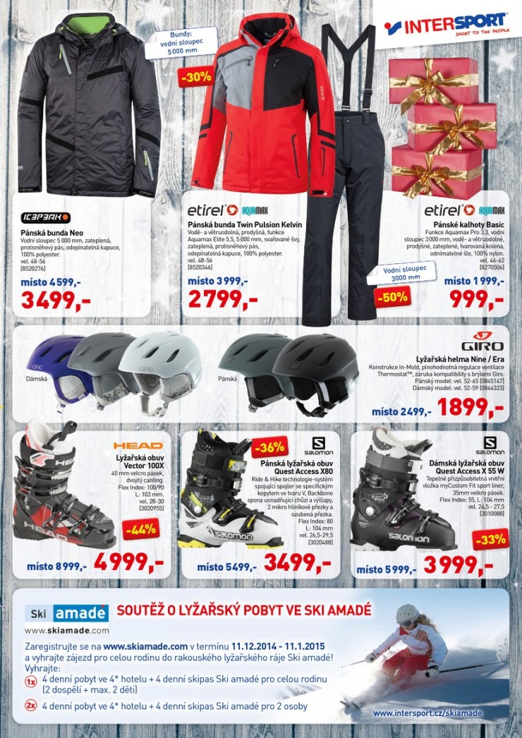 leták Intersport Aktuální leták od 11.12.2014 strana 1 leták Intersport Aktuální leták od 11.12.2014 strana 1