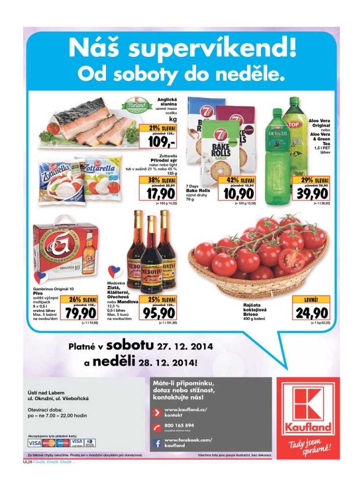 leták Kaufland Aktuální nabídka od 26.12.2014 strana 1