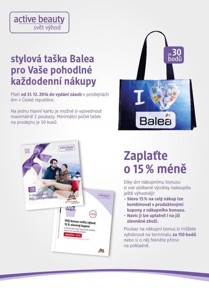 leták DM drogerie Journal 2.část od 31.12.2014 strana 1 leták DM drogerie Journal 2.část od 31.12.2014 strana 1