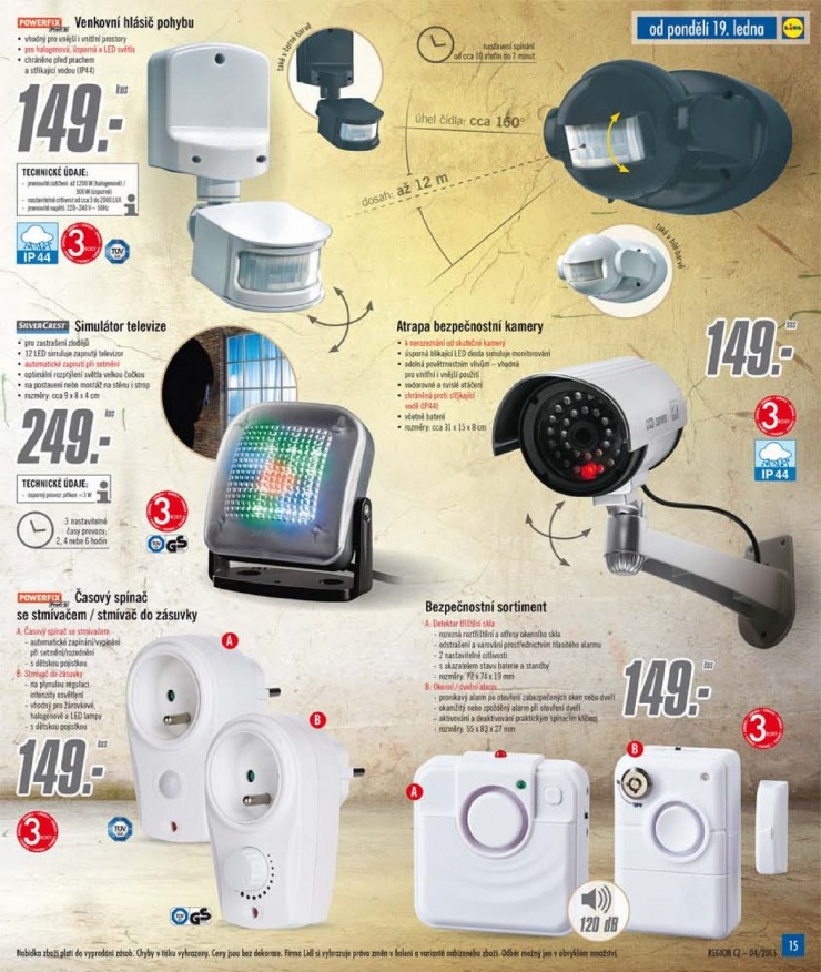 leták Lidl Akční nabídka od 19. 1. 2015 strana 1