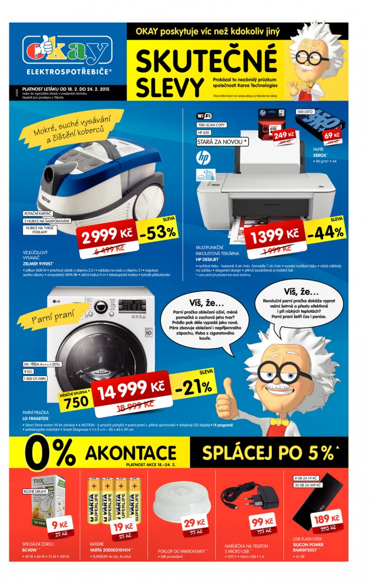 leták Okay Aktuální leták od 18.2.2015 strana 1 leták Okay Aktuální leták od 18.2.2015 strana 1