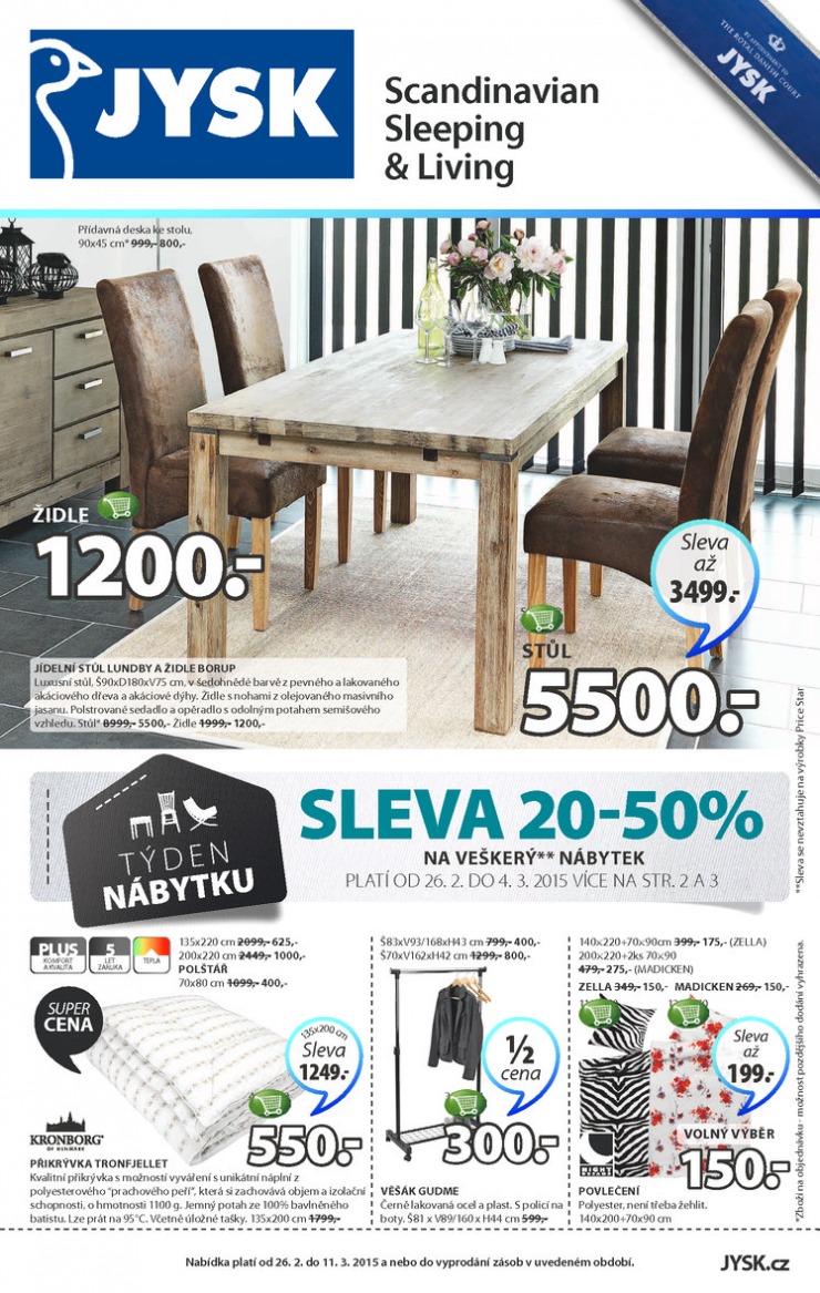 leták Jysk Nabídka týdne od 26.2.2015 strana 1 leták Jysk Nabídka týdne od 26.2.2015 strana 1
